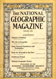 National Geographic cover from 1915